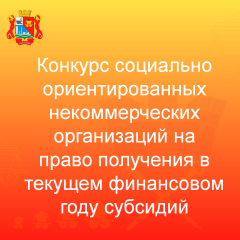 конкурс социально ориентированных некоммерческих организаций на право получения в текущем финансовом году субсидий - фото - 1