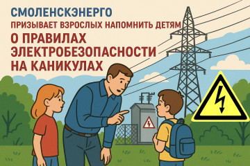 энергетики «Смоленскэнерго» призывают взрослых напомнить детям о правилах электробезопасности на каникулах - фото - 1