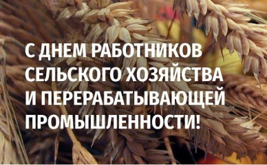 12 октября - День работника сельского хозяйства и перерабатывающей промышленности - фото - 1