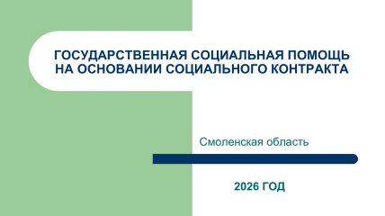 социальные контракты в Смоленской области: поддержка и развитие - фото - 1