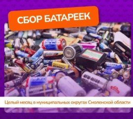 стартует экологическая акция по сбору батареек в Сафоновском округе - фото - 1